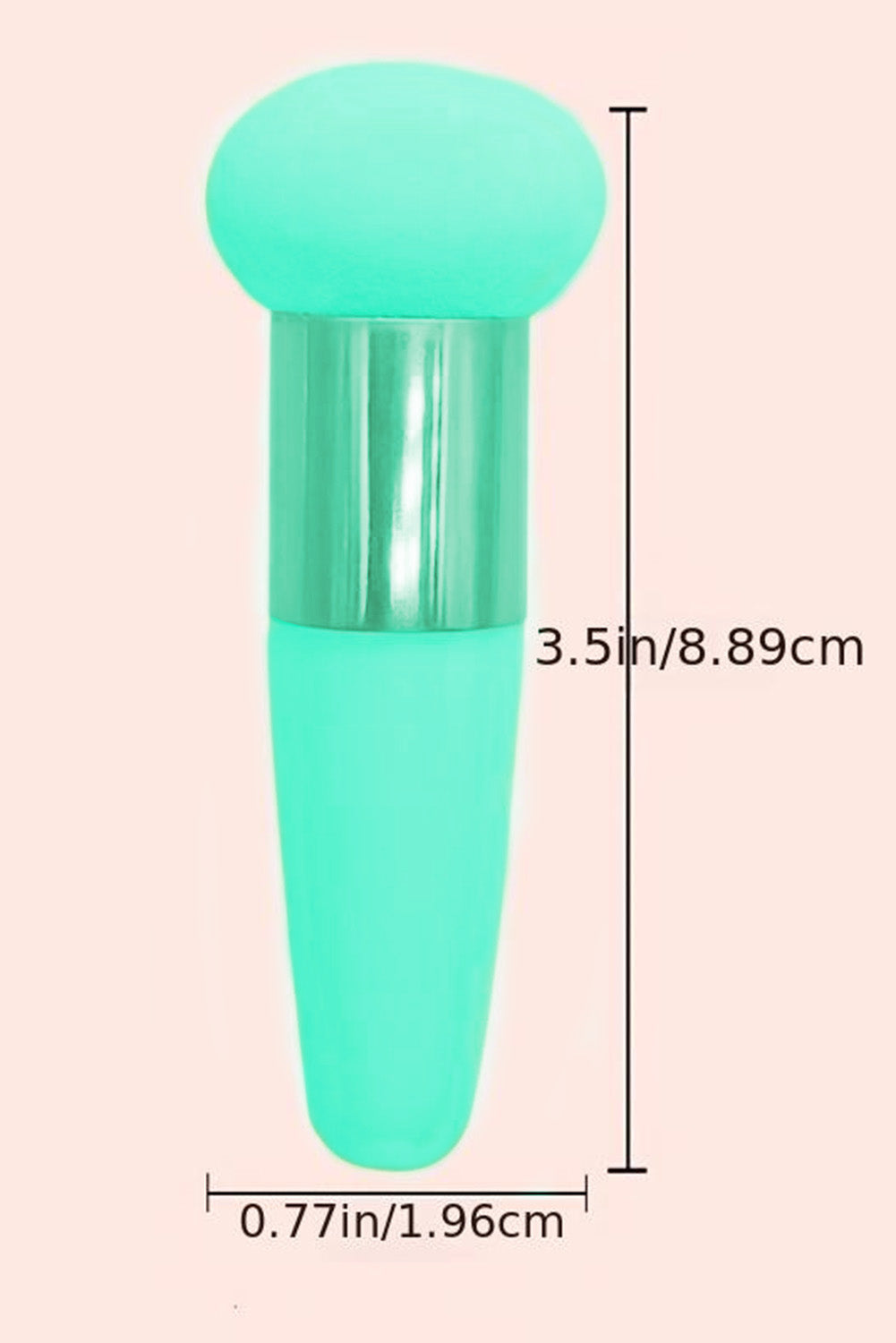 Green 1pc Foundation Makeup Sponge With Handle