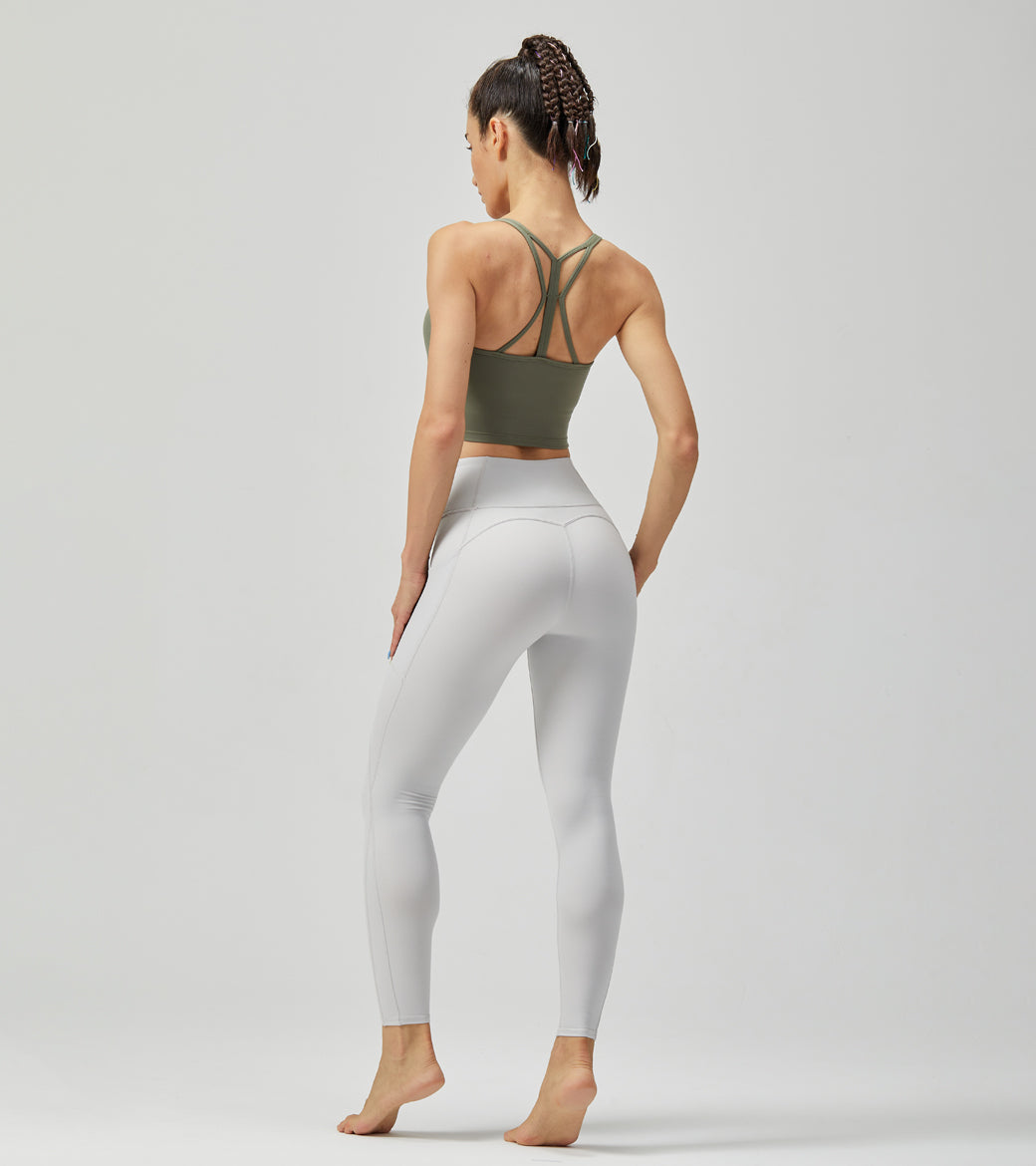 LOVESOFT Women's black Lycra gym running hip-lifting yoga leggingsyoga pants