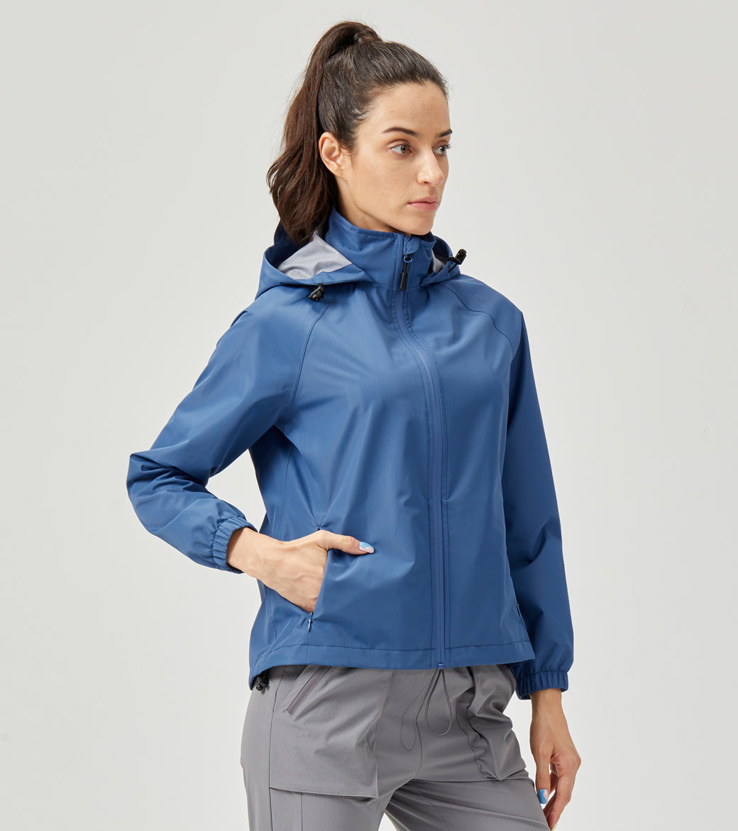 LOVESOFT Women's Blue Outdoor Jacket Waterproof Windproof Warm Jacket