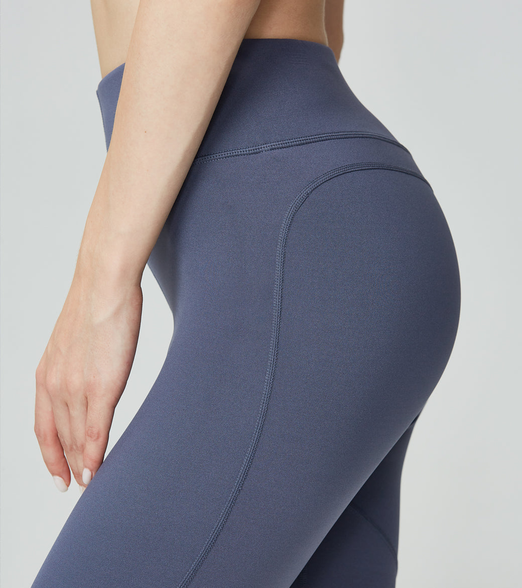 LOVESOFT Women's Dark Blue Tight-fitting High-waist Hip-lifting Leggings