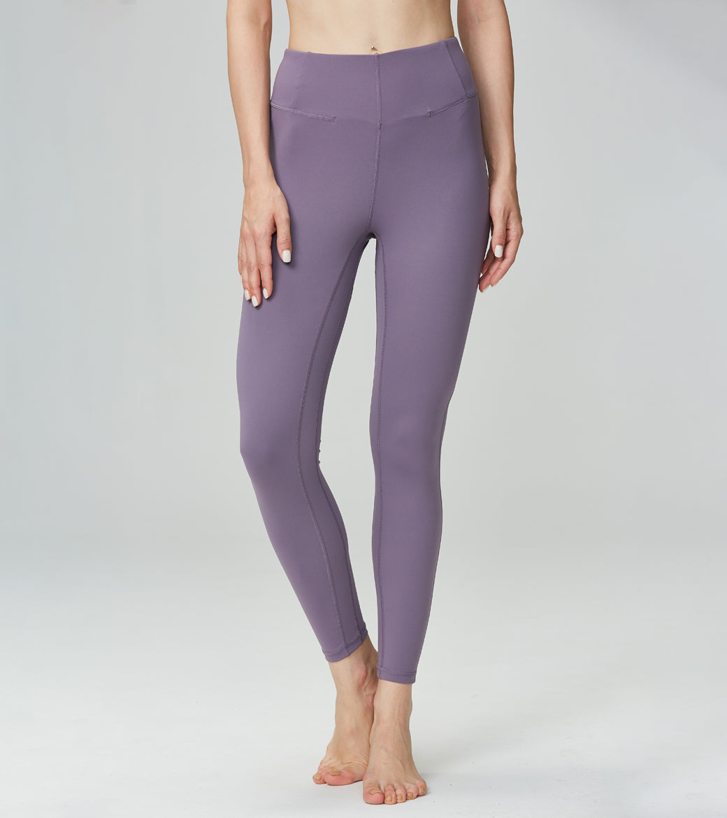 LOVESOFT Women's Purple Tight-fitting High-waist Hip-lifting Leggings