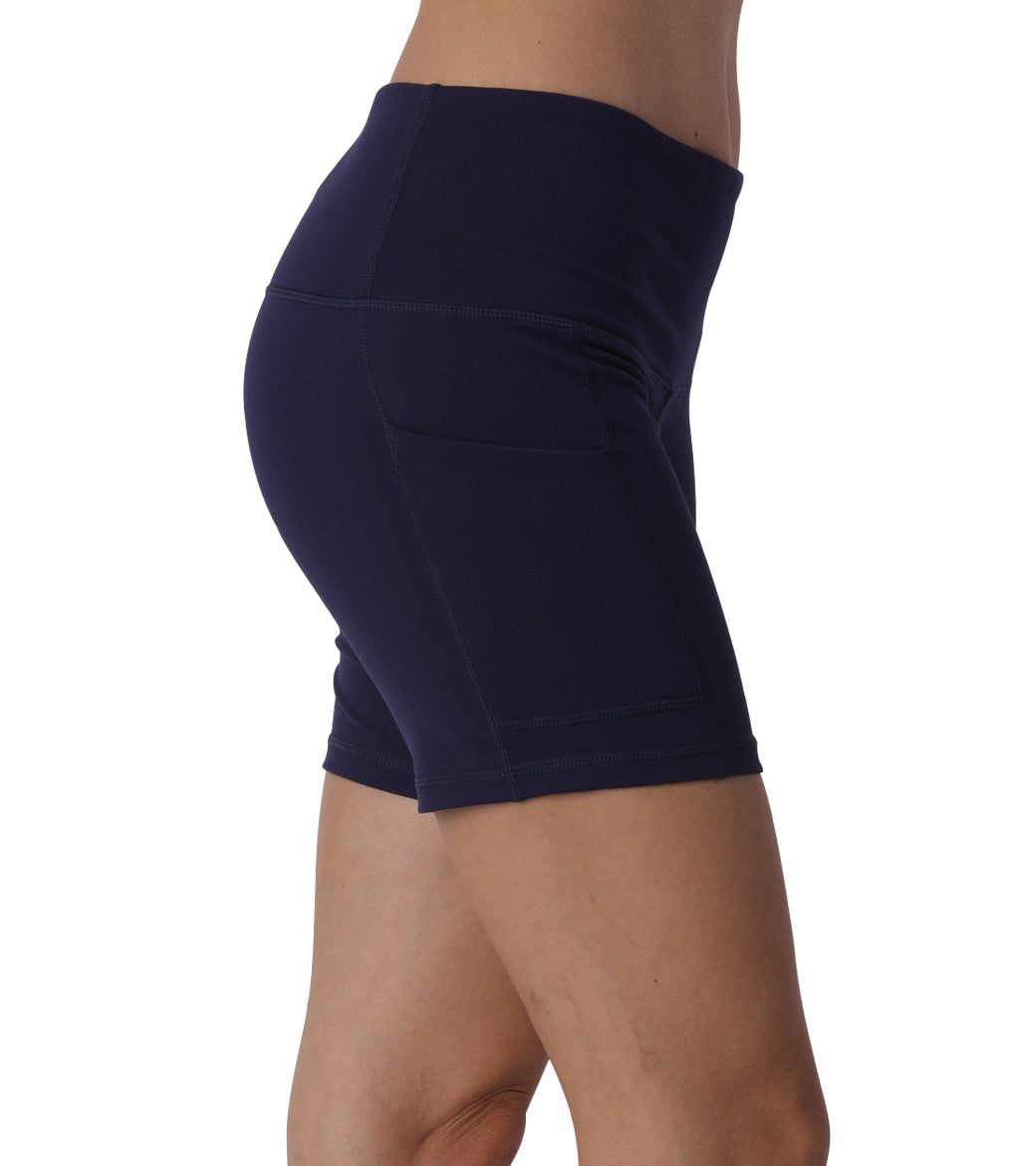LOVESOFT Women's Workout Sports Yoga Shorts with Side Pocketed